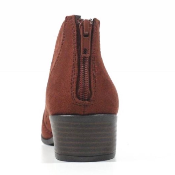 1 Left! City Clas Rust Ankle Bootie w/ back zipper - Picture 3 of 4